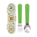 Stainless Steel Toddler Utensil Set | Forest Animals